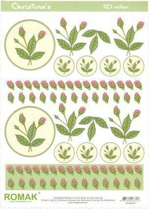 Cutting sheet Christinas rose 2 Romak