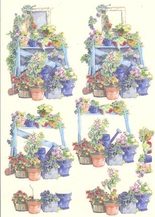 Cutting sheet potting table