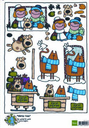 Corries Winterkids Cutting Sheet