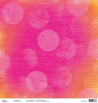 Scrapbook-Bogen rosa Kreise