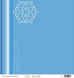 Scrapbook sheet ice crystals