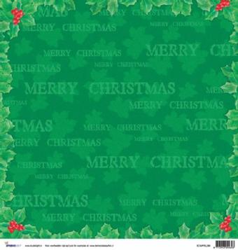 Scrapbook Christmas trees in a circle