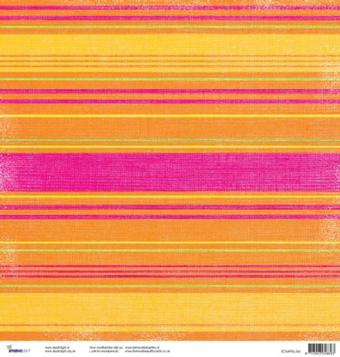 Scrapbooking-Bogen orange Streifen