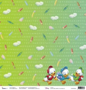 Scrap sheet Minie, Mickey and Donald