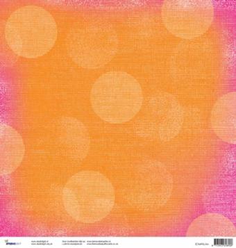 Scrapbook-Bogen orange Kreise