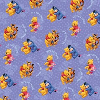 Scrapbook Winnie the Pooh dancing with friends