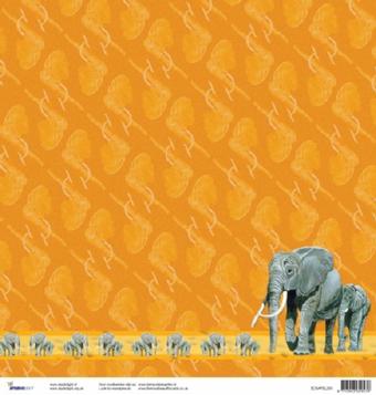 Scrapbooking sheet Giraffe