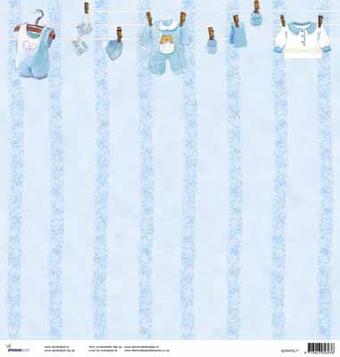 Scrapvel babyblauw