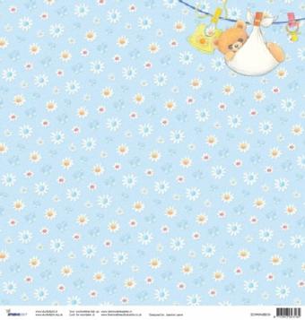 Scrapbooking sheet baby green