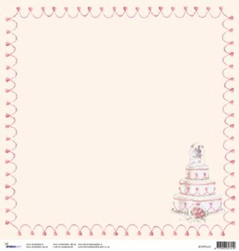 Scrapbook wedding doves