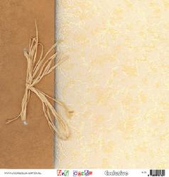 Scrapbooking sheet raffia ribbon ecru