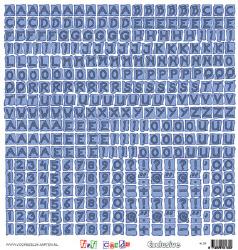 Scrapbook letters blue