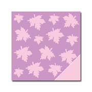 Scrapbooking-Bogen Eichenblatt rosa