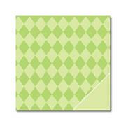 Scrapbook sheet diamond green