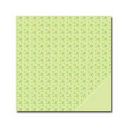 Scrapbooking sheet with green flowers
