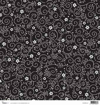 Scrapbook black and white doodles