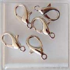 Carabiner clasp 12mm silver-colored