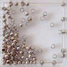 Quetschperlen 2,5mm silberfarben