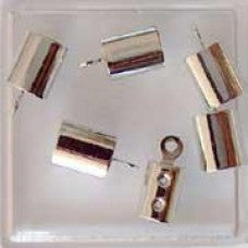 Large silver-colored cord stopper