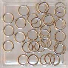 Ringen 6mm single split zilverkleurig