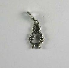 Charm Mädchen in Metalloptik