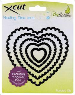 Nesting Dies Scalloped heart