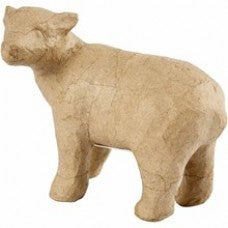 IJsbeer staand papier maché