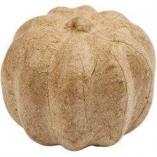Small paper mache pumpkin