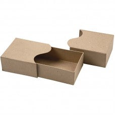 Paper mache corrugated box