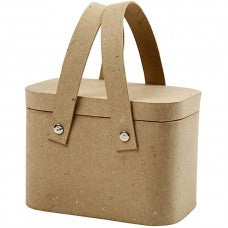 Paper mache picnic basket