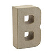 Letter B paper mache