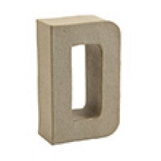 Letter D paper mache