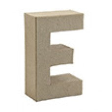 Letter E papier maché