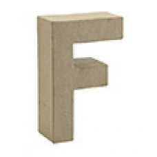 Letter F papier maché