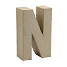 Letter N papier maché