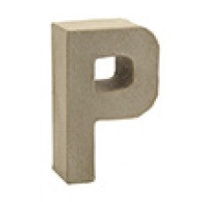 Letter P papier maché