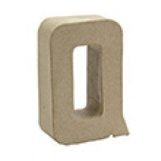 Letter Q papier maché
