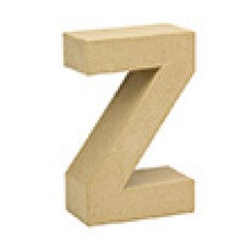 Letter Z papier maché