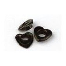 Ösen Herz 10mm schwarz