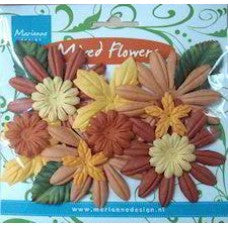 Papierblumen Mix Herbst