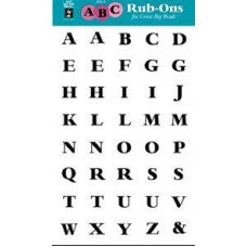 Rub on abc black