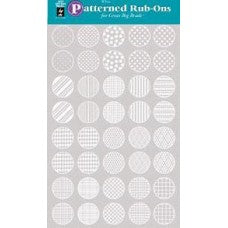 Rub on patterned white