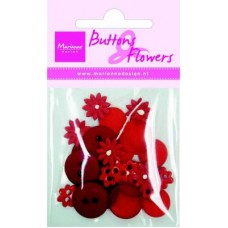 Buttons & Flowers Red