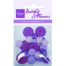 Buttons & Flowers Purple