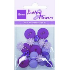 Buttons & Flowers Purple