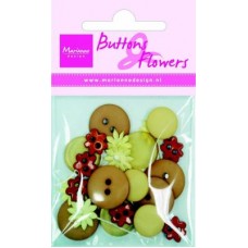 Buttons & Flowers Light Brown