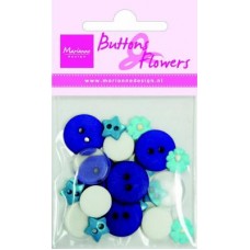 Buttons & Flowers Blue
