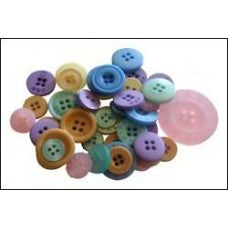 Mixed Buttons Pastel