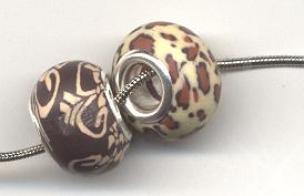 Pandora Style kraal fimo panter