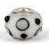 Pandora Style glas wit met zwarte noppen